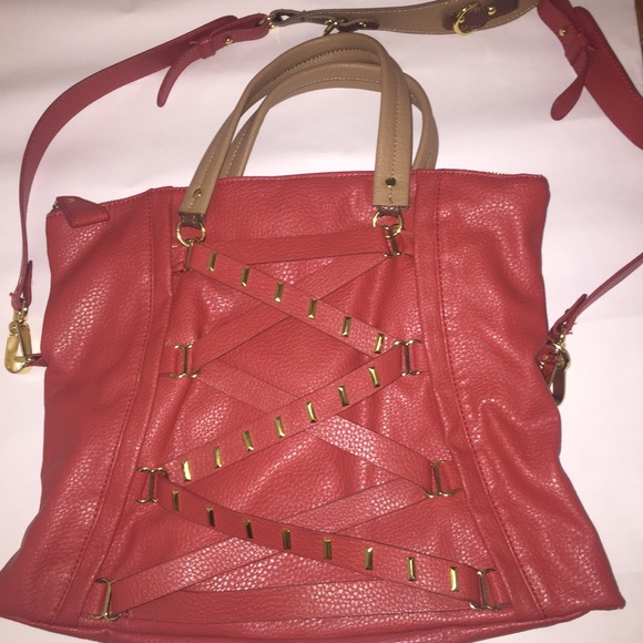 Jessica Simpson Handbags - Orange and brown Jessica Simpson Bag / purse